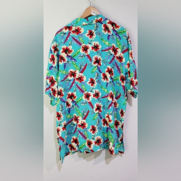 Uluwatu Floral Print Turquoise size XXL - Picture 6 of 8